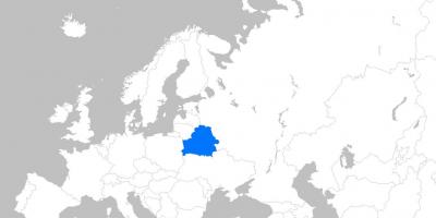 Карта на Белорусија европа