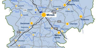 Минск мапата Белорусија